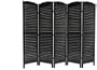 Modern Furniture & D�cor - 6ft. Venetian Blind Folding Privacy Screen Room Divider - 5 Panel Black