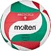 Molten Volleyball V1M300, Weiß/Grün/Rot, Ø 15 cm