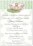 Lily Pad on Green Baby Shower Invitations - Set of 20