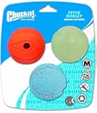 Chuckit! Medium Fetch Medley Balls 2.5-Inch, 3-Pack