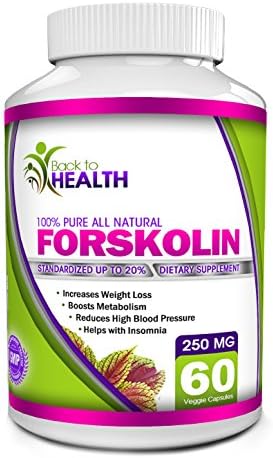 Forskolin -Fastest Acting in Coleus Forskohlii Supplements- 250 Mg Premium All Natural Pure Forskolin 125 Mg Per Capsule Standardized to 20% By Proactive Nutrients for Quick Weight Loss! As Recommended in 125 Mg Per Capsule. Maximum Strength - 250 Mg Per Dosage for Fat Burning and Melting Belly Fat! Yielding an Incredible 50 Mg of Active Forskolin Per Dose. Manufactured in the USA in Our GMP Organic Certified Facility! 100% Satisfaction Guaranteed!