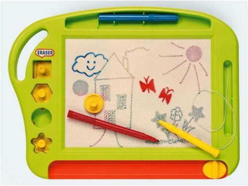 idee+spiel 633-01838 2 in 1 Magnet-Maltafel