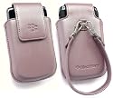 GENUINE BLACKBERRY 8520 CURVE / 9300 CURVE 3G PINK LEATHER TOTE CASE/COVER WITH DETACHABLE LEATHER STRAP IN BULK PACKAGING