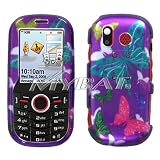 SAMSUNG U450 Intensity Butterfly Dot Purple 2D Silver Phone Protector Cover