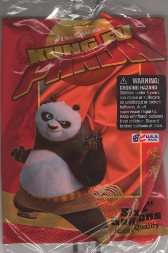 Kung Fu Panda 12" Balloons - package of 6