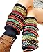 Leg Warmer, V28 Women Ladies Girl Fashion Winter Bohemian Boho Knit Crochet Long (Navy,style 1)