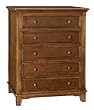 Westwood Design Jonesport 5 Drawer Chest, Tuscan
