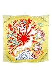 Ed Hardy - Ed Hardy Skull&Geisha Georgette Silk Scarf in Lime