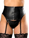 Leather Garterbelt with Zipper