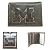 NCAA Officially Licensed Genuine Leather Tri-Fold Wallet -Black