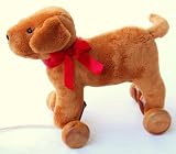 Review FurniToys  / A Pull Along Dog with removable wooden wheels so it doubles up as a cuddly soft toy as well. How clever is that?