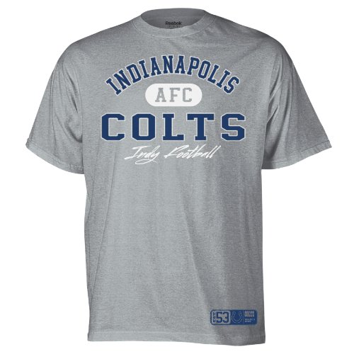 NFL Men's Indianapolis Colts Classic Slogan Tee (Grey, Medium)