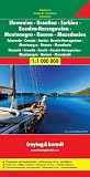 Freytag Berndt Autokarten, Slowenien - Kroatien - Serbien - Bosnien-Herzegowina - Montenegro - Kosovo - Mazedonien - Ma�stab 1:1 000 000: Touristische ... Inseln 1:275 000. Schifffahrtslinien