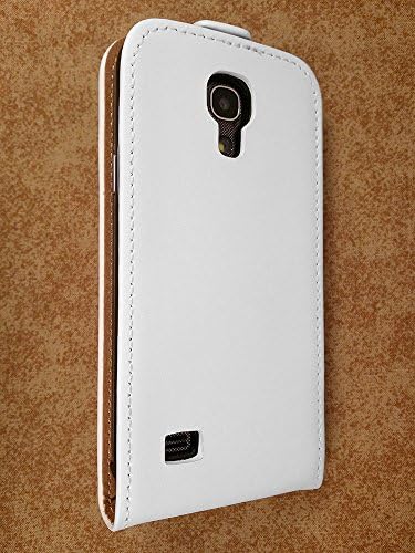High Quality Smooth Leather Folio Wallet Case with Vertical Flip Cover for Samsung Galaxy S4 Mini / S 4 Mini - SGH-I257 / SCH-I435 / SM-S890L / SCH-I435L / SPH-L520 / SCH-R890 / GT-i9190 / GT-i9198 / GT-I9195 - White