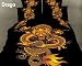 Dolce Mela - Chinese Dragon 2012, 6 PCs Duvet Cover Set, Bed in a Bag, Full or Queen Size Bedding Sheets Set in a Gift Box DM414Q