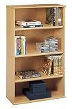 Bush(R) Universal 49in. Bookcase, 4 Shelves, Maple