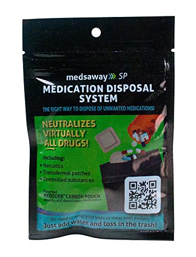 10 Pack Medsaway Medication Disposal System - Neutralizes Virtually All Drugs Just Add Water