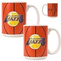 NIB Los Angeles Lakers NBA Ball Ceramic Coffee Mug Set
