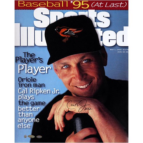 Cal Ripken Jr. Baltimore Orioles - Sports Illustrated Cover - Autographed 16x20 Photograph with 2632 Inscription