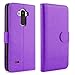 LG G Stylo Case, LK [Kickstand Feature] LG G Stylo Wallet Case, Luxury PU Leather Case Flip Cover Built-in Card Slots Stand For LG G Stylo, PURPLE