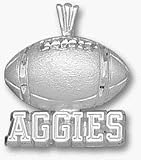 Texas A & M Aggies Aggies Football Pendant - Sterling Silver Jewelry