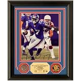 Plaxico Burress New York Giants Autographed Photomint with Two 24KT Gold Coins