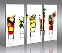 DRINKS 3 BILDER COCKTAIL BAR POSTER KUNSTDRUCK * Bilder auf Leinwand - fertig gerahmt auf Keilrahmen riesig 120 cm XXL. Lounge Bild mit Bilderrahmen. Kein Poster oder Plakat sondern Leinwand Kunstdruck als Wandbild mit Rahmen. Impressionen wie ein echtes Ölbild oder Gemälde. STYLE DEKO LANDSCHAFT GESCHENK