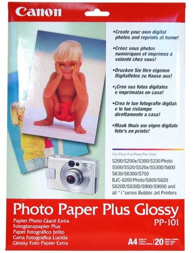 Buy Canon Photo Paper Plus Pp101 A4 Glossy 270Gsm (20 Sheets) online at Discounted New and Used prices. Delivered to your door with Off-The-Bookshelf.