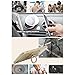 Joddge Universal Masstige Safe & Secure Ring Grip Stand Holder Car Mount with Hook for iPhone iPad Samsung Cellphone Tabet (Silver)