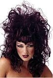 Vampiress Black and Burgundy Costume Wig