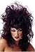 Vampiress Black and Burgundy Costume Wig