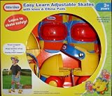 Little Tikes Easy Learn Adjustable Skates with knee and elbow pads