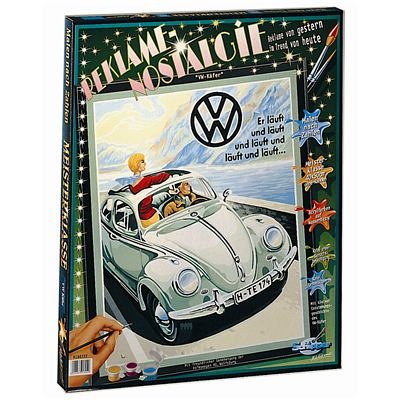 Schipper 9160 322 - Malen nach Zahlen VW Käfer; 40x50cm