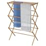 Household Essentials Folding Clothes Drying Rack, Bamboo