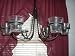 Wrought Iron 6 Arm Votive Candle Chandelier w/ Pots-Hand Made