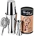 Boston Cocktail Shaker Set: Professional Weighted Bar Shaker with Hawthorne Strainer and Japanese Jigger - Perfect Home Bartender Kit For an Awesome Drink Mixing Experience - Exclusive Recipes Bonus