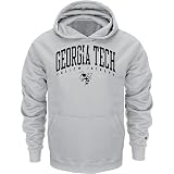 Georgia Tech Yellow Jackets Grey Champion Powerblend® Hood