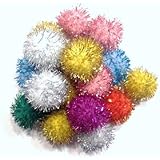 Sparkle Ball Cat Toy - 10 Pack - 1"