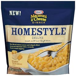 Kraft Home Style Deluxe, Hearty 4 Cheese, 12.6-Ounce Pouches (Pack of 6)