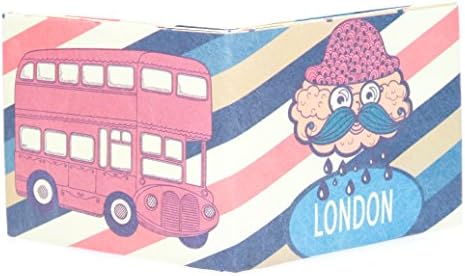 Ollin Super Wally Tyvek Slim Bifold Billfold Wallet - London Retro