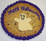 Scott's Cakes 2 lb. Chocolate Chip Cookie Cake with Ghoast Cookie Purple Trim