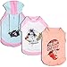 Blueberry Pet Cherry Soda Candy Cotton Dog Tank Top Shirt in Light Coral, Back Length 12