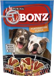 T Bonz Porterhouse Flavor Dog Snacks, 10-Ounce Bags (Pack of 10)