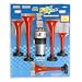 Wolo Model  430 Plastic Five Trumpet Musical Air Horn Kit , Plays DixieLand Song - 12 Volt