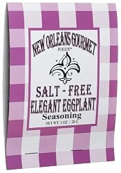 New Orleans Gourmet Foods Salt-Free Elegant Eggplant Seasoning, 1-Ounce Bags (Pack of 8)