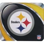 NFL Football Team Logo Vortex Sublimated Mouse Pad - Pittsburgh Steelers
