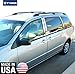 Made in USA! Compatible with 2003-2010 Toyota Sienna 8PC Stainless Steel Chrome Pillar Post Trim