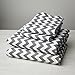 Where the Polka Dots Roam XL Twin Size Bed Sheets Gray Chevron Print 3 Piece Set │ Unisex, Flexible Microfiber, Durable, Wrinkle-Resistant Bedding │ Boys, Girls, Baby, Kids, Toddler