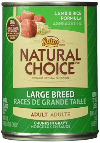 NUTRO 791436 12-Pack Natural Choice Large Breed Lamb/Rice Canned Food for Dogs, 12.5-Ounce