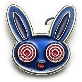 ACID TRIP BUNNY Belt Buckle Punk Funny Evil Kid